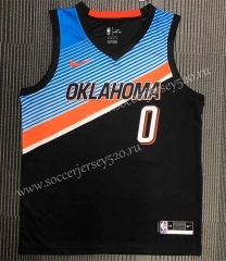 21-22 City Version Oklahoma City Thunder Black #0 NBA Jersey-311
