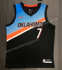 21-22 City Version Oklahoma City Thunder Black #7 NBA Jersey-311