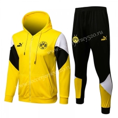 2021-2022 Borussia Dortmund Yellow Thailand Soccer Jacket Uniform With Hat-815