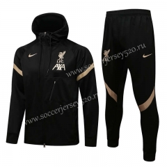 2021-2022 Liverpool Black Thailand Jacket Uniform With Hat-815