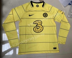 2021-2022 Chelsea Away Yellow Thailand LS Soccer Jersey AAA