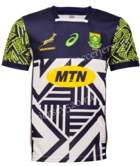 limited edition 21-22 South Africa Blue&White Thailand Rugby Shirt