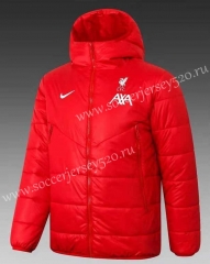2021-2022 Liverpool Red Cotton Coats With Hat-GDP