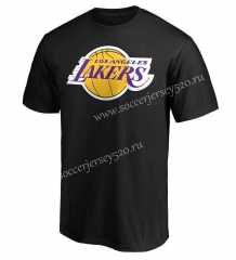 Los Angeles Lakers NBA Black Cotton T Jersey-CS