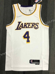 21-22 75th Anniversary Los Angeles Lakers White #4 NBA Jersey-311