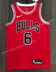 21-22 75th Anniversary Chicago Bulls Red #6 NBA Jersey-311
