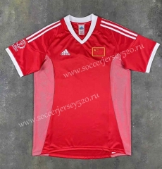 Retro Version 2002 World Cup China PR Home Red Thailand Soccer Jersey AAA-510