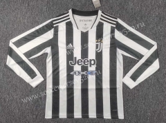 2021-2022 Juventus Home Black&White LS Thailand Soccer Jersey AAA-C2128