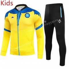 2021-2022 Napoli Yellow Kids/Youth Soccer Jacket Uniform-GDP