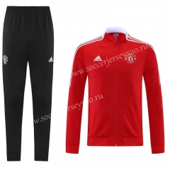 2021-2022 Manchester United Red Thailand Soccer Jacket Uniform-LH