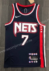 City Edition 21-22 75th Anniversary Brooklyn Nets Black #7 NBA Jersey-311