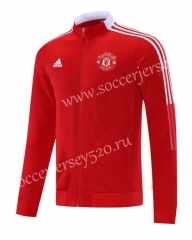 2021-2022 Manchester United Red Thailand Soccer Jacket-LH