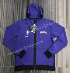 Player Version 21-22 NBA Phoenix Suns Purple Jacket With Hat-311
