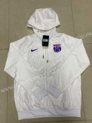 2021-2022 Barcelona White Trench Coats With Hat-815