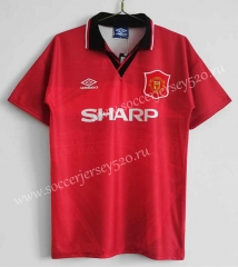 Retro Version 94-96 Manchester United Home Red Thailand Soccer Jersey AAA-C1046