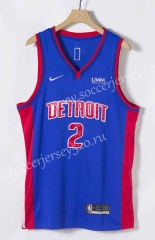 21-22 Detroit Pistons Blue #2 NBA Jersey