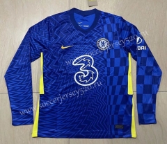 2021-2022 Chelsea Home Blue LS Thailand Soccer Jersey AAA-818