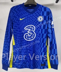 Player Version 2021-2022 Chelsea Home Blue LS Thailand Soccer Jersey AAA