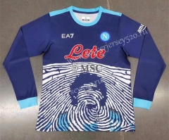 Special Edition 2021-2022 Napoli Royal Blue LS Thailand Soccer Jersey AAA-4370