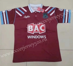 Retro Version West Ham United Home Red Thailand Soccer Jersey AAA-DD3