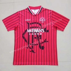 Retro Version 94-95 Rangers Football Club Away Red Thailand Soccer Jersey AAA-HR