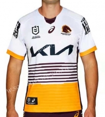 2021-2022 Mustang Away White Thailand Rugby Jersey