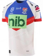 2021-2022 Knight Away White&Blue Thailand Rugby Jersey
