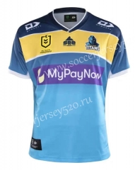 2021-2022 Titans Home Blue Rugby Shirt