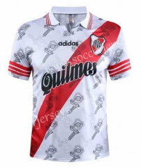 Retro Version 96-97 River Plate Home White Thailand Soccer Jersey AAA-SL