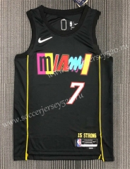 City Version 21-22 Miami Heat Black #7 NBA Jersey-311