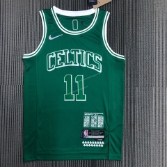City Version 2021-2022 Boston Celtics Green #11 NBA Jersey-311