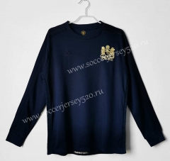 Retro Version 1968 Manchester United Royal Blue LS Thailand Soccer Jersey AAA-C1046