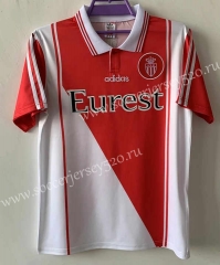 Retro Version 1998 Monaco Home Red&White Thailand Soccer Jersey AAA-709