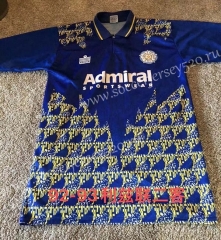 Retro Version 92-93 Leeds United 2nd Away Blue Thailand Soccer Jersey AAA-512