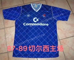 Retro Version 87-89 Chelsea Home Blue Thailand Soccer Jersey AAA-512