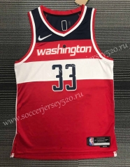 21-22 75th Anniversary Washington Wizards Red #33 NBA Jersey-311