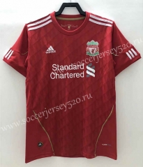 Retro Version 2010 Liverpool Home Red Thailand Soccer Jersey AAA-811