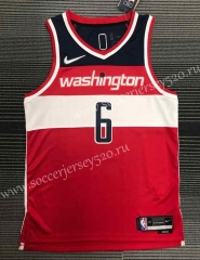 21-22 75th Anniversary Washington Wizards Red #6 NBA Jersey-311