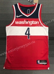 21-22 75th Anniversary Washington Wizards Red #4 NBA Jersey-311