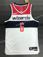 21-22 75th Anniversary Washington Wizards White #6 NBA Jersey-311