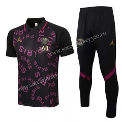 2021-2022 Paris SG Black Thailand Polo Uniform-815