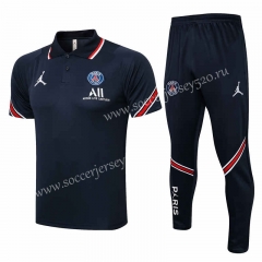 2021-2022 Paris SG Royal Blue Thailand Polo Uniform-815