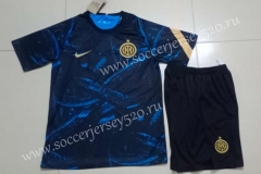 2021-2022 Inter Milan Royal Blue Soccer Training Uniform-718