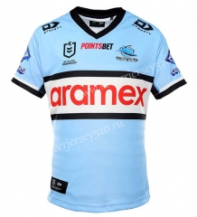 2022 Shark Home Blue Rugby Shirt