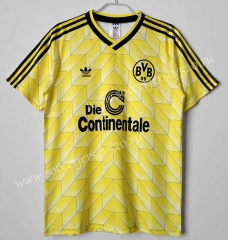 Retro Version 1988 Borussia Dortmund Home Yellow Thailand Soccer Jersey AAA-C1046