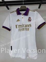 Player Version Real Madrid Retro Version Home White Thailand Soccer Jersey AAA-2016