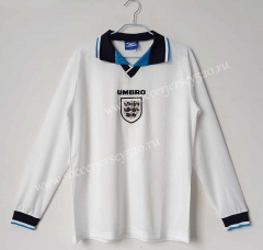 Retro Version 1996 England Home White LS Thailand Soccer Jersey AAA-C1046