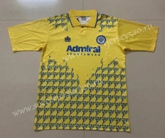 Retro Version 92-93 Leeds United Away Yellow Thailand Soccer Jersey AAA-512