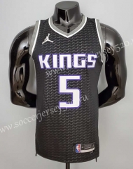 City Version 2022 Sacramento Kings Black #5 NBA Jersey-SN