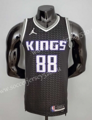 City Version 2022 Sacramento Kings Black #88 NBA Jersey-SN